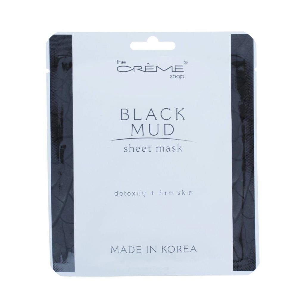 ماسك الطين الأسود Black Mud Sheet Mask من The Crème Shop