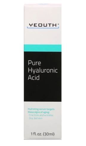 Yeouth, Pure Hyaluronic Acid, 1 fl oz (30 ml) كريم وسيروم حمض الهيالورونيك