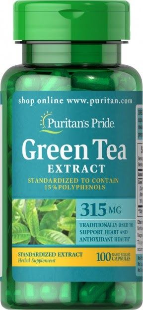 ⁨‎⁨حبوب الشاي الاخضر الامريكية - Green Tea extract Puritan’s Pride- ⁩⁩