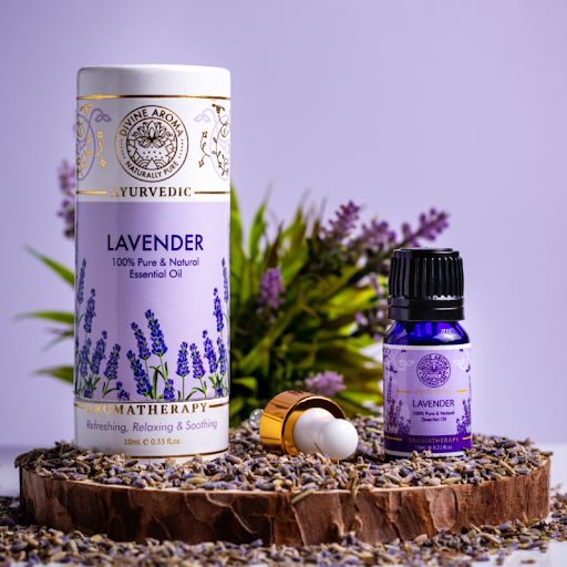 زيت اللافندر العطري للمساج من ديفين أروما DIVINE AROMA Lavender Essential Oil