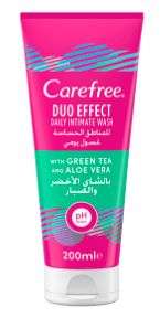 غسول كيرفري بالصبار والشاي الأخضر مزدوج الفعالية Carefree Aloe Vera & Green Tea Duo Effect