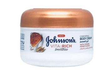 كريم جونسون فيتا ريتش JOHNSON'S® VITA-RICH SMOOTHIES COMFORTING BODY CREAM WITH YOGURT, HONEY & OATS