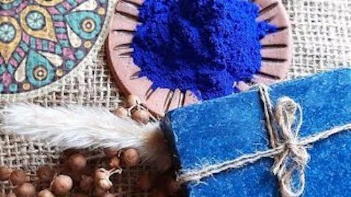 Poudre de Nila bleu Marocain premium | Poudre bleu indigo pour la peau 100%  pure