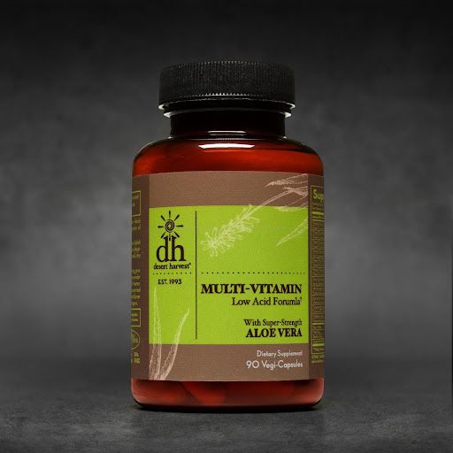 المُكمل متعدد الفيتامينات منخفض الحموضة Multi-Vitamin Low Acid من ديزيرت هارفيست Desert Harvest