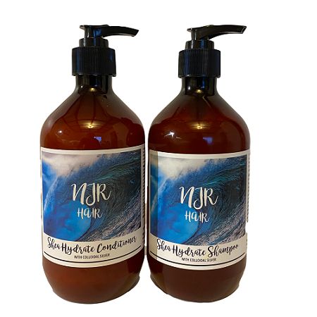 باقة شامبو وبلسم الشيا هيدرات Shea Hydrate Shampoo & Conditioner Pack من إن جي آر هير NJR Hair