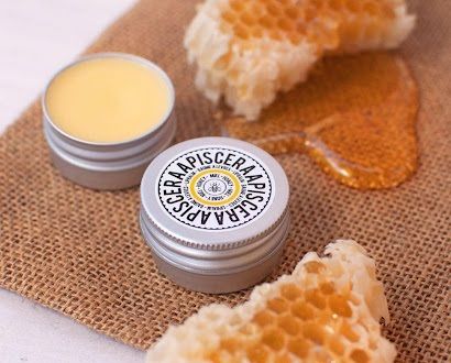 بلسم الشفاه العضوي بالعسل وشمع العسل Organic honey and beeswax lip balm من أبيس كيرا Apis Cera