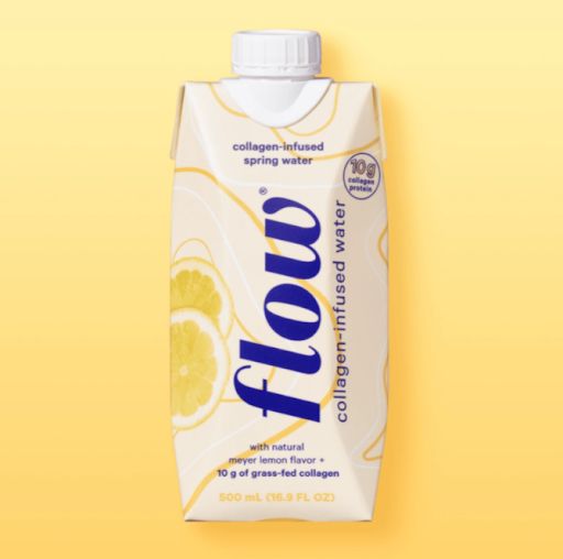 ماء الكولاجين بنكهة الليمون Collagen Infused Meyer Lemon من فلو Flow