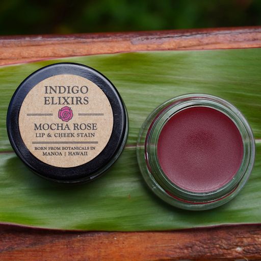 صبغة موكا روز للشفاه والخدود Mocha Rose Lip & Cheek Stain من إنديجو إلكسيرس Indigo Elixirs