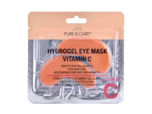قناع هيدروجيل للعين المعزز بفيتامين ج من بيور آند كير Hydrogel Eye Mask Vitamin C Pure & Care